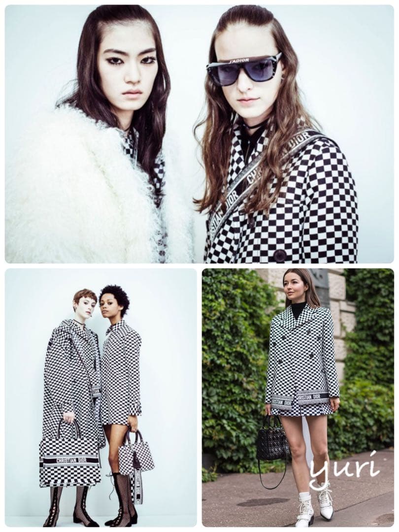 Christian Dior チェック柄ジャケット　ショートコート　runway