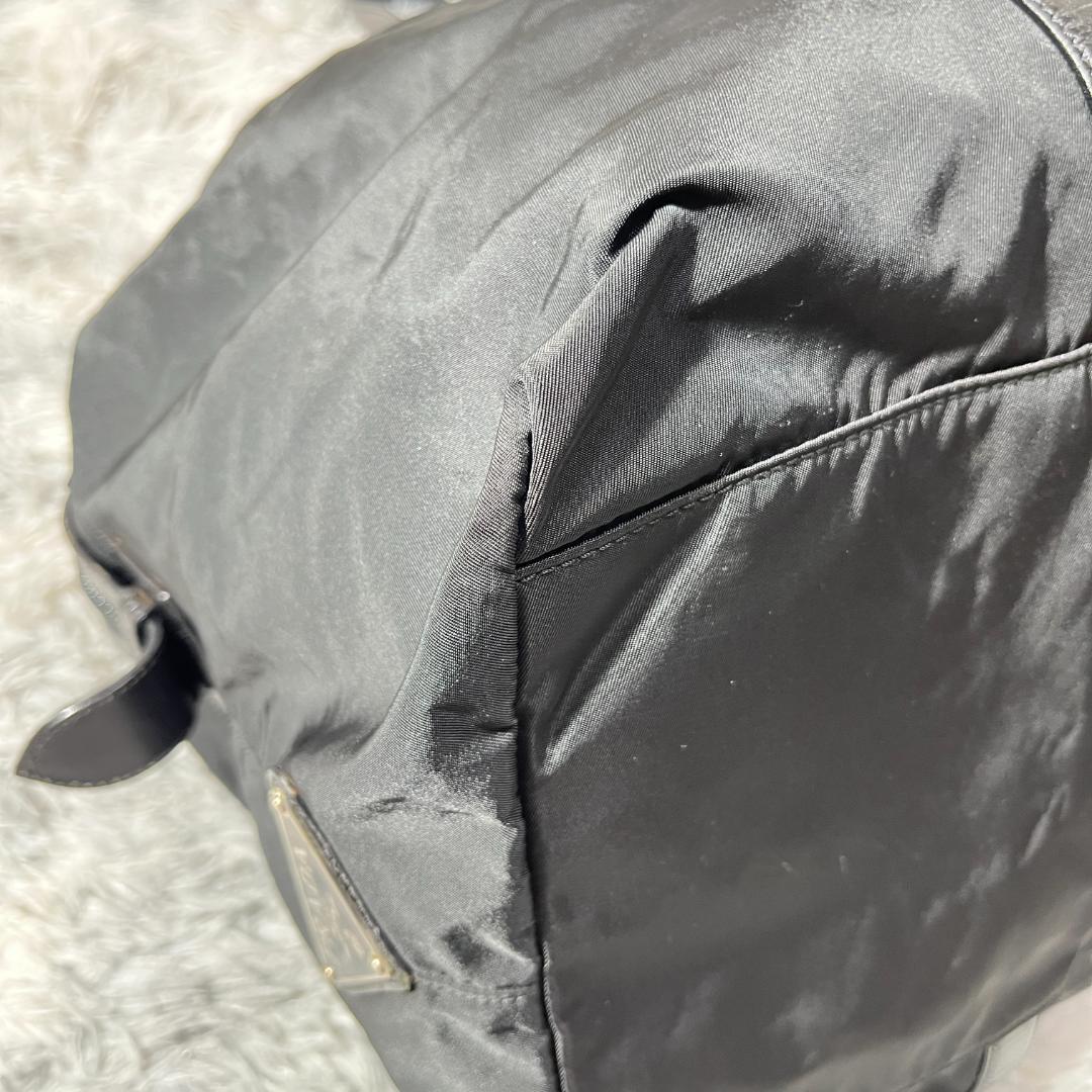 [大人気]　プラダ　ＰＲＡＤＡ　ボストンバッグ　三角ロゴ　ナイロン　ブラック