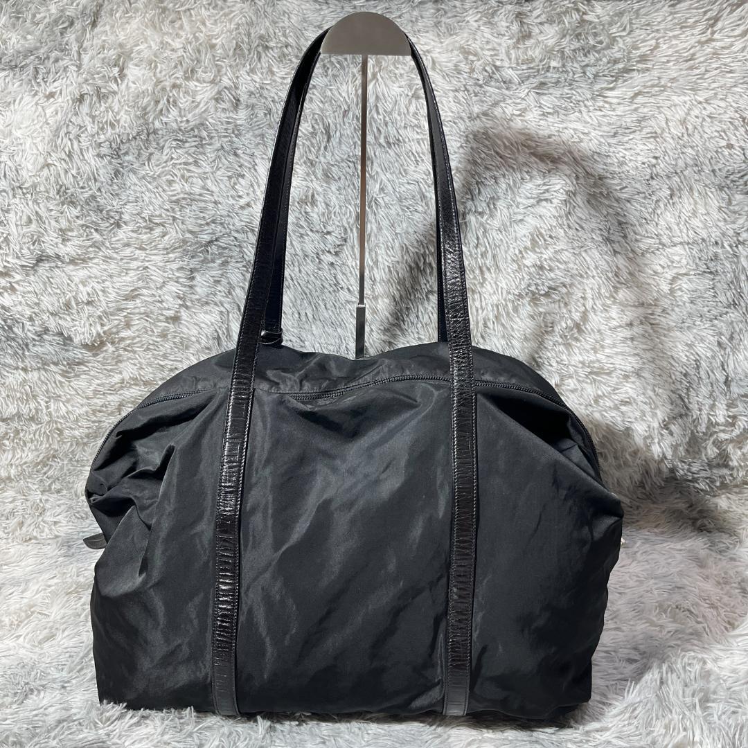 [大人気]　プラダ　ＰＲＡＤＡ　ボストンバッグ　三角ロゴ　ナイロン　ブラック