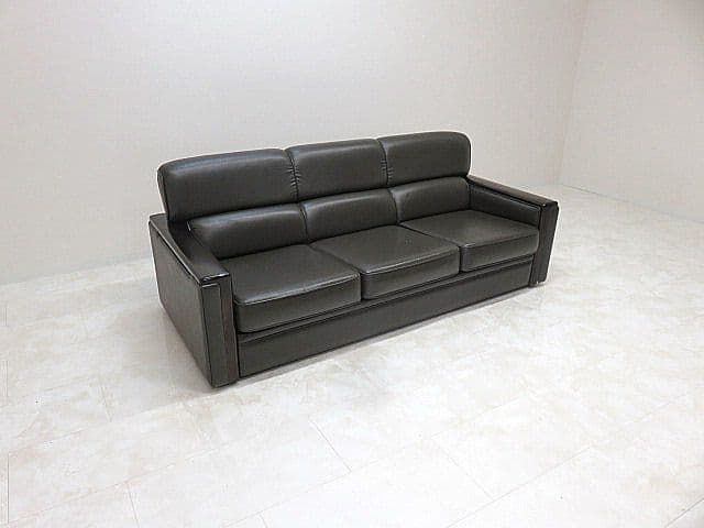 T*パ様 カリモク 応接5点セット　3人掛けソファ/1人掛けソファ×3/センター