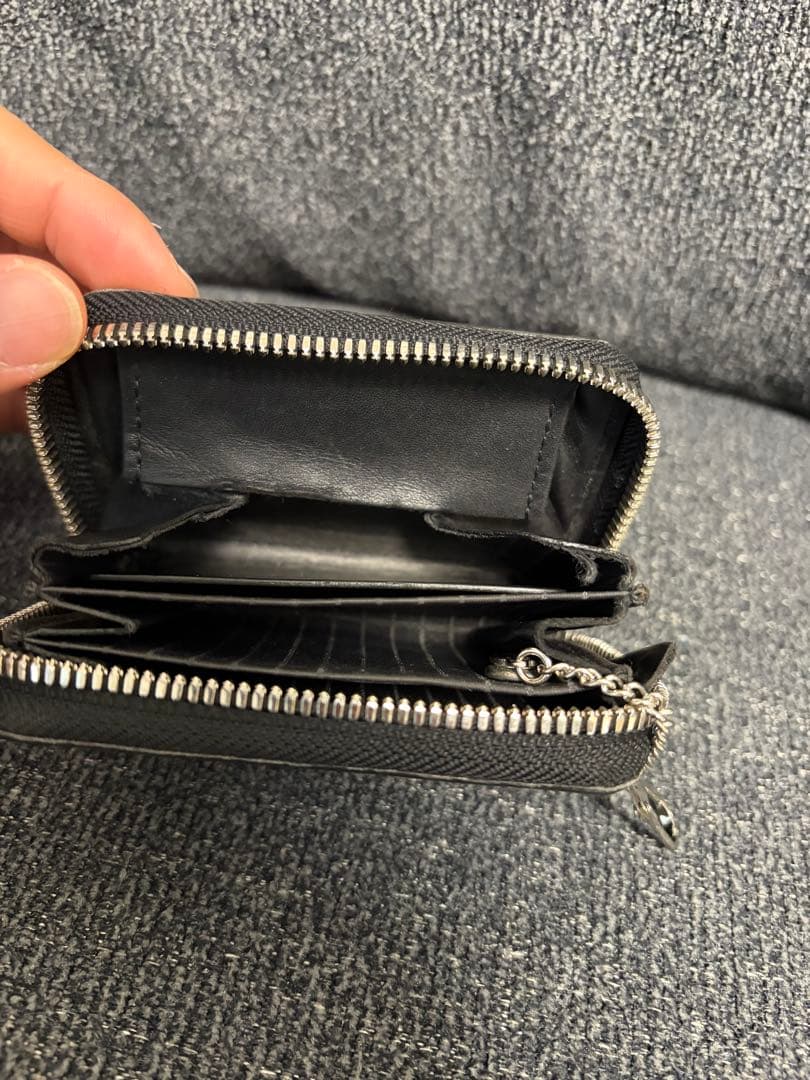 ITTI CRISTY COIN CARD WLT / CROCO クロコ　黒