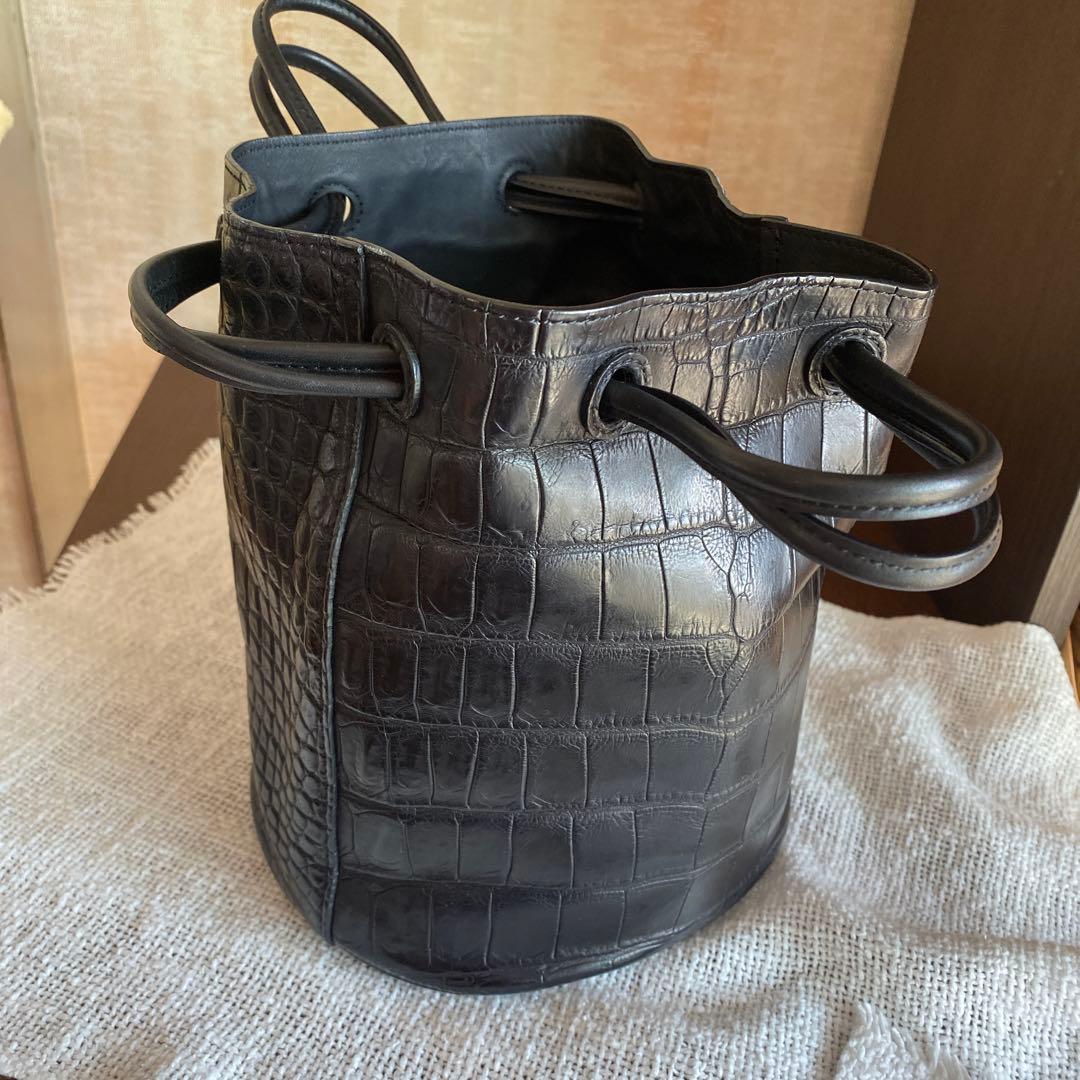 ひろさま専用　アーツ&サイエンス　クロコ　ランタンバック　美品