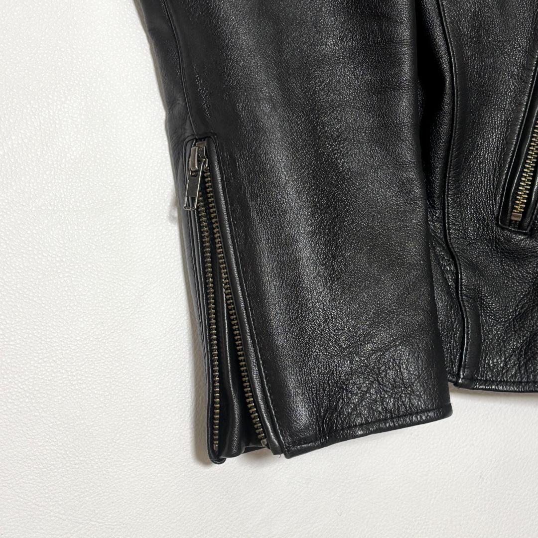 THE SHOP TK シングルライダースジャケット ラムレザー XL ブラック