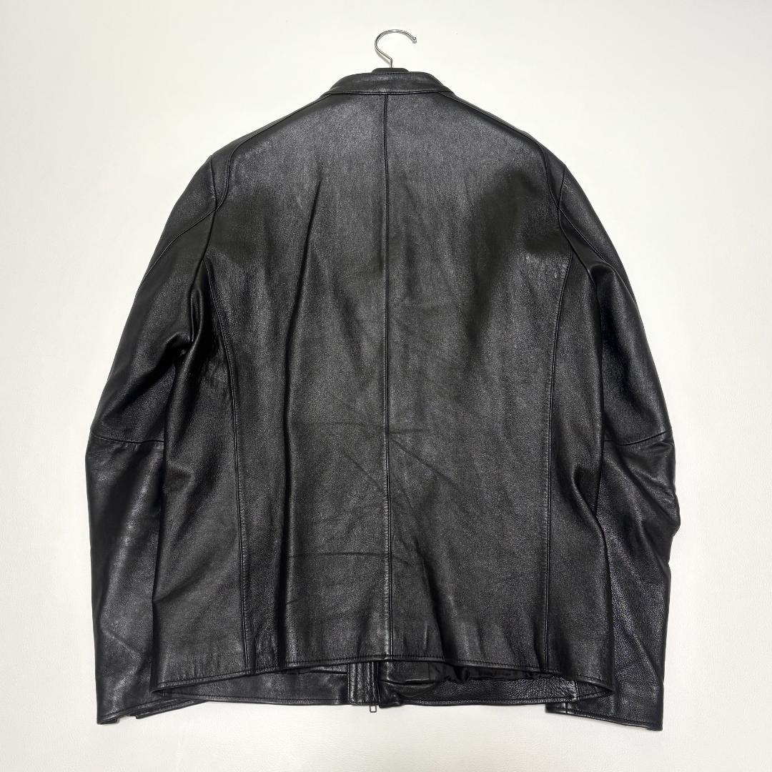 THE SHOP TK シングルライダースジャケット ラムレザー XL ブラック