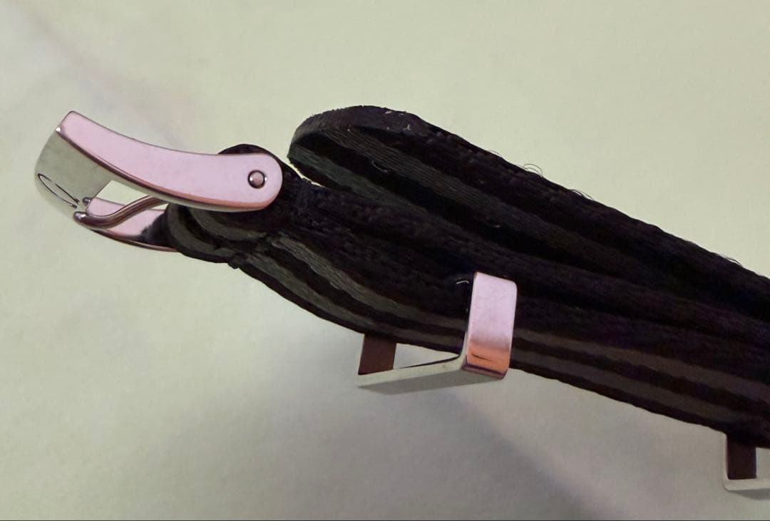 OMEGA NATOストラップ ブラック・グレー 19-20mm