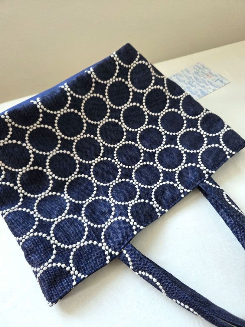 タンバリン　ネイビー■ミナペルホネン トートバッグ