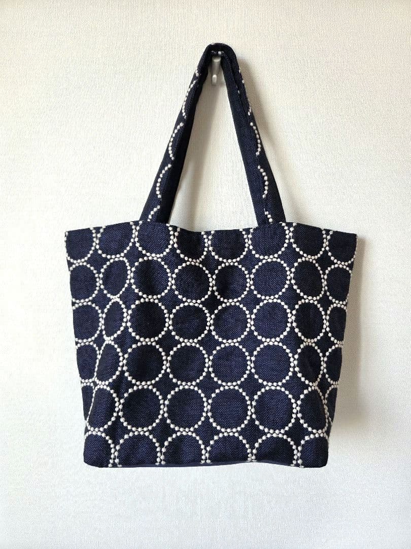 タンバリン　ネイビー■ミナペルホネン トートバッグ