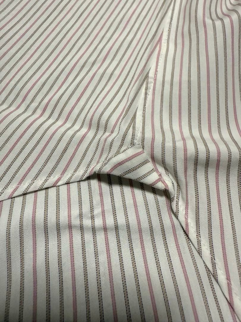 【新品】Cesare Attolini／B.Dストライプ／ブラウン／ピンク