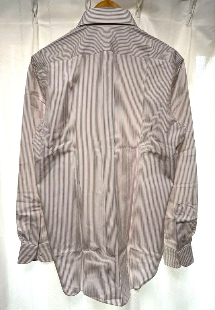 【新品】Cesare Attolini／B.Dストライプ／ブラウン／ピンク