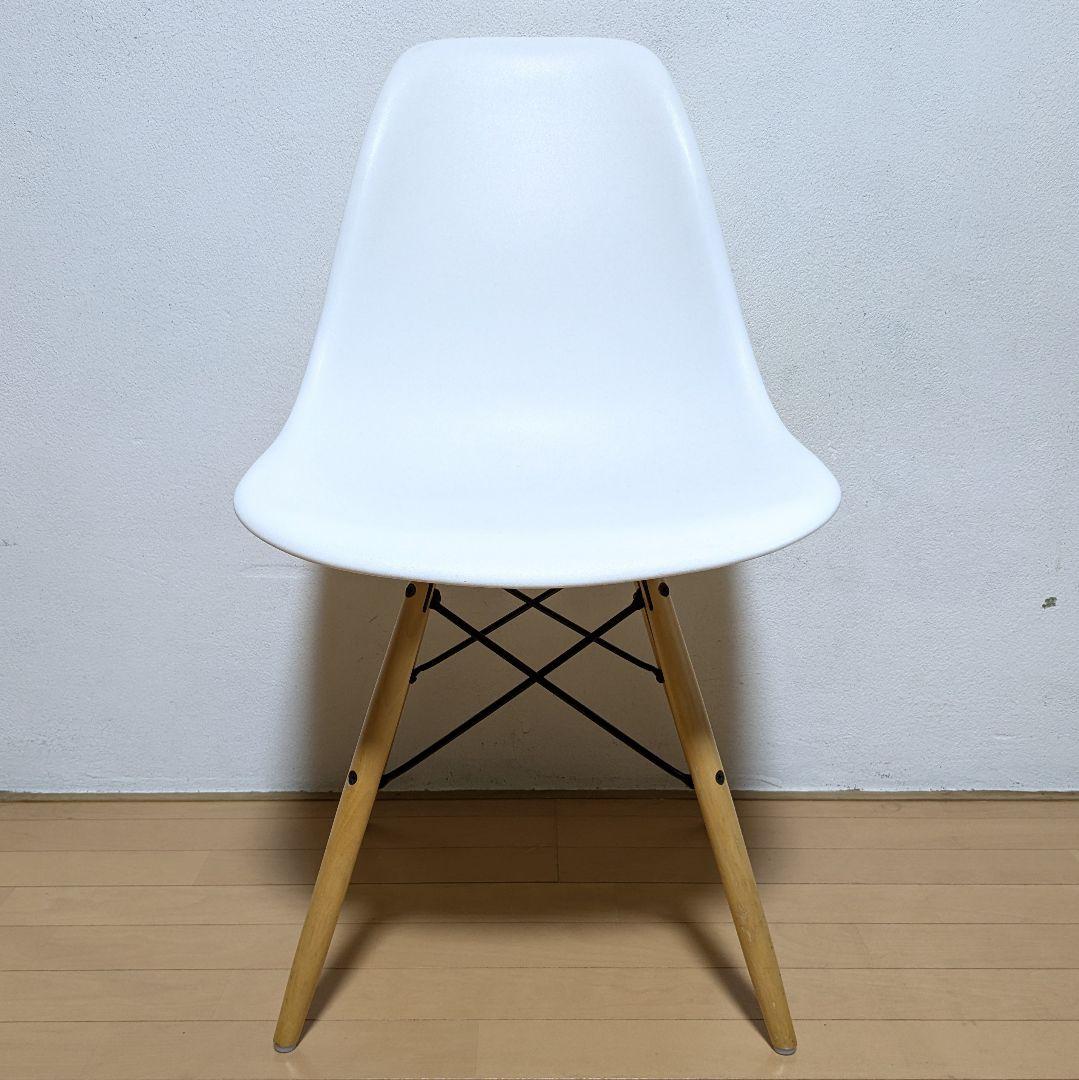 美品 正規品 ハーマンミラー イームズ シェル サイド チェア DSW ホワイト