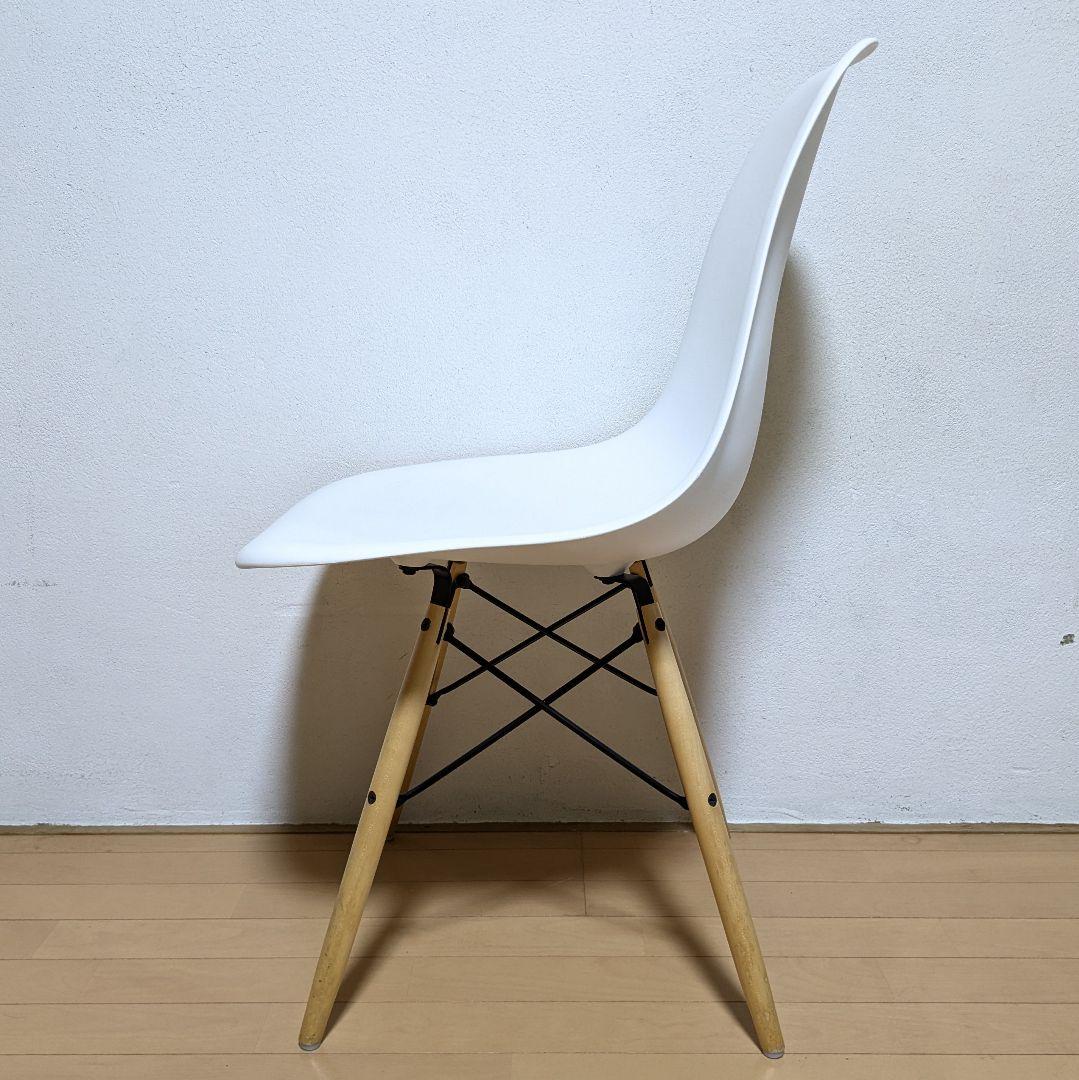 美品 正規品 ハーマンミラー イームズ シェル サイド チェア DSW ホワイト