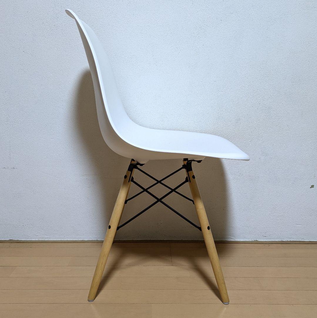 美品 正規品 ハーマンミラー イームズ シェル サイド チェア DSW ホワイト