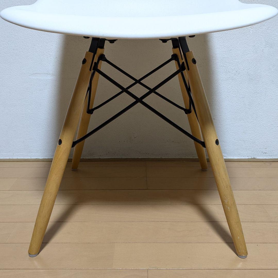 美品 正規品 ハーマンミラー イームズ シェル サイド チェア DSW ホワイト