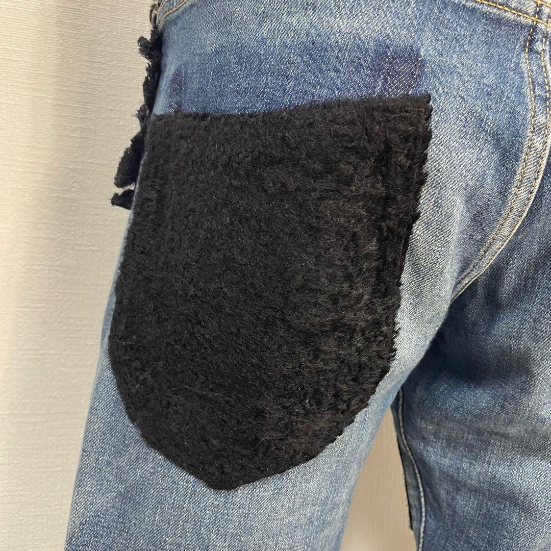 希少✨️ JUNYA WATANABE 異素材 パッチワーク デニムパンツ