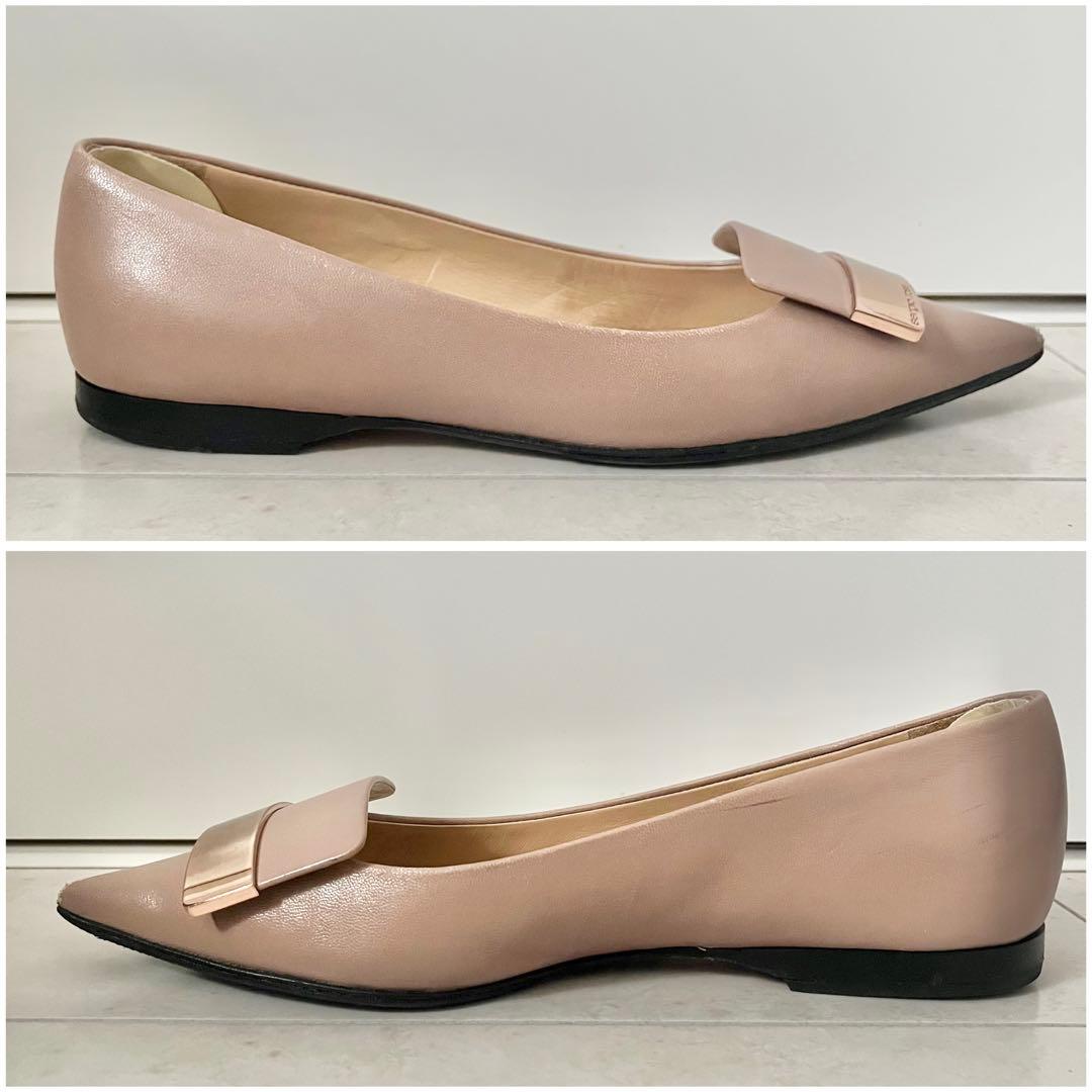 セルジオロッシ sr1 フラットシューズ バレリーナ ベージュ 36.5