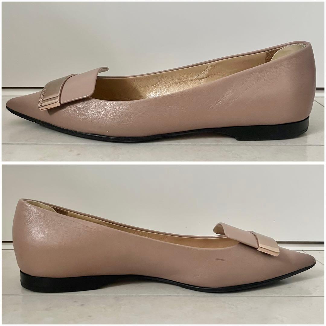 セルジオロッシ sr1 フラットシューズ バレリーナ ベージュ 36.5