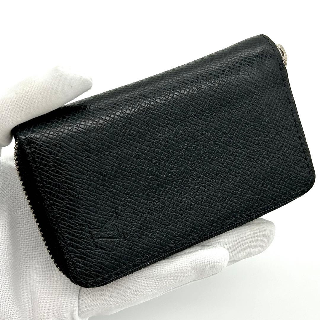 【鑑定済】ルイヴィトン タイガ ジッピーパース ブラック