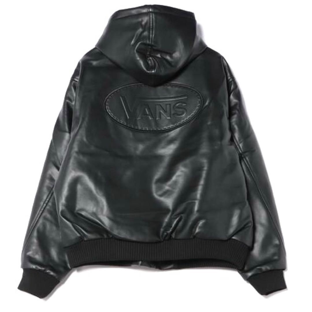 VANS Fake Leather Work Jacket BLACK Mサイズ