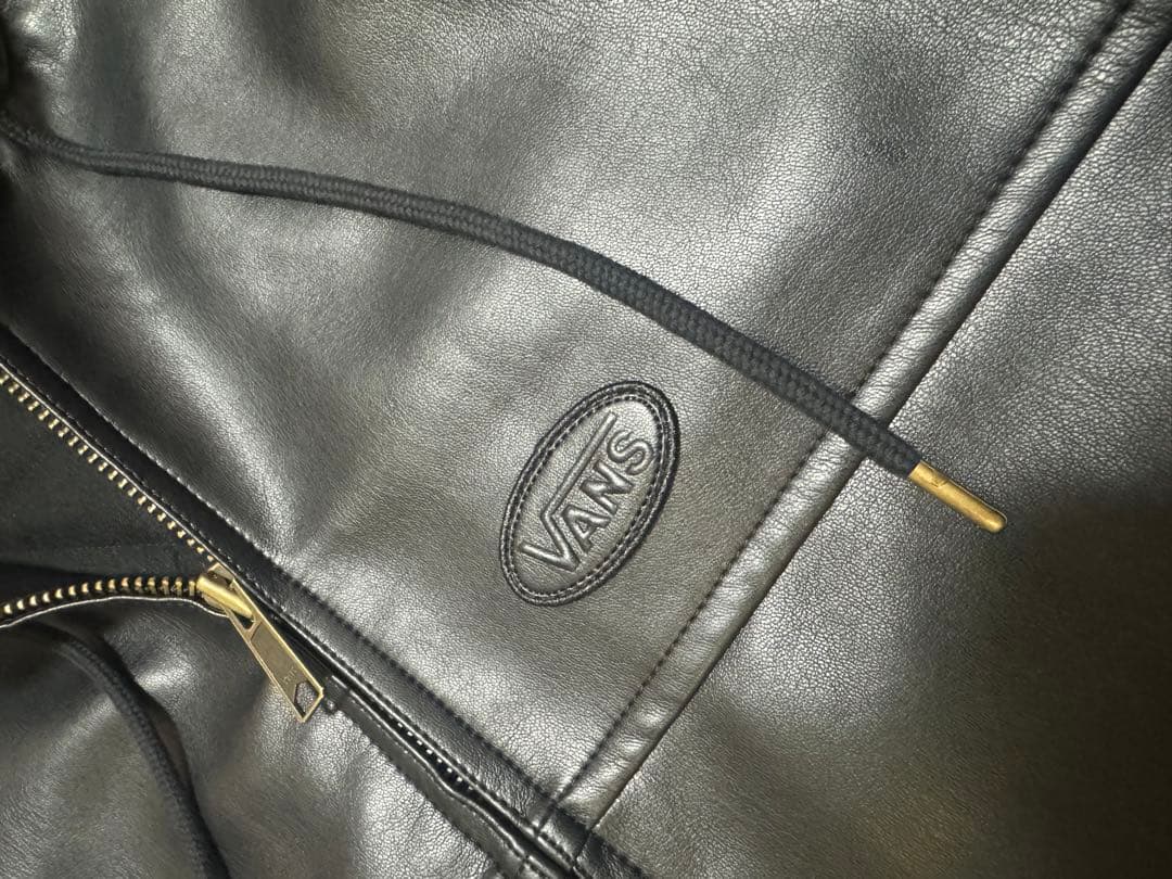 VANS Fake Leather Work Jacket BLACK Mサイズ
