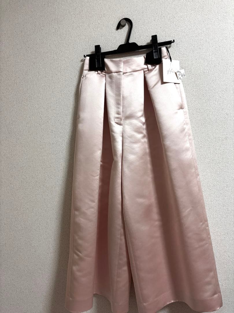 HEVE サテンフレアガウチョPT　ピーチ38