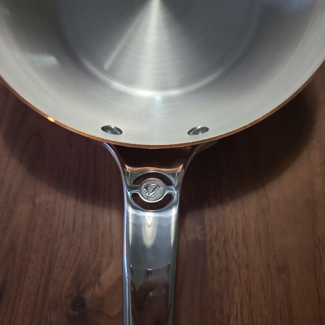 【ラスト！】フランス製deBuyerIH対応20センチ銅ソテーパン蓋付