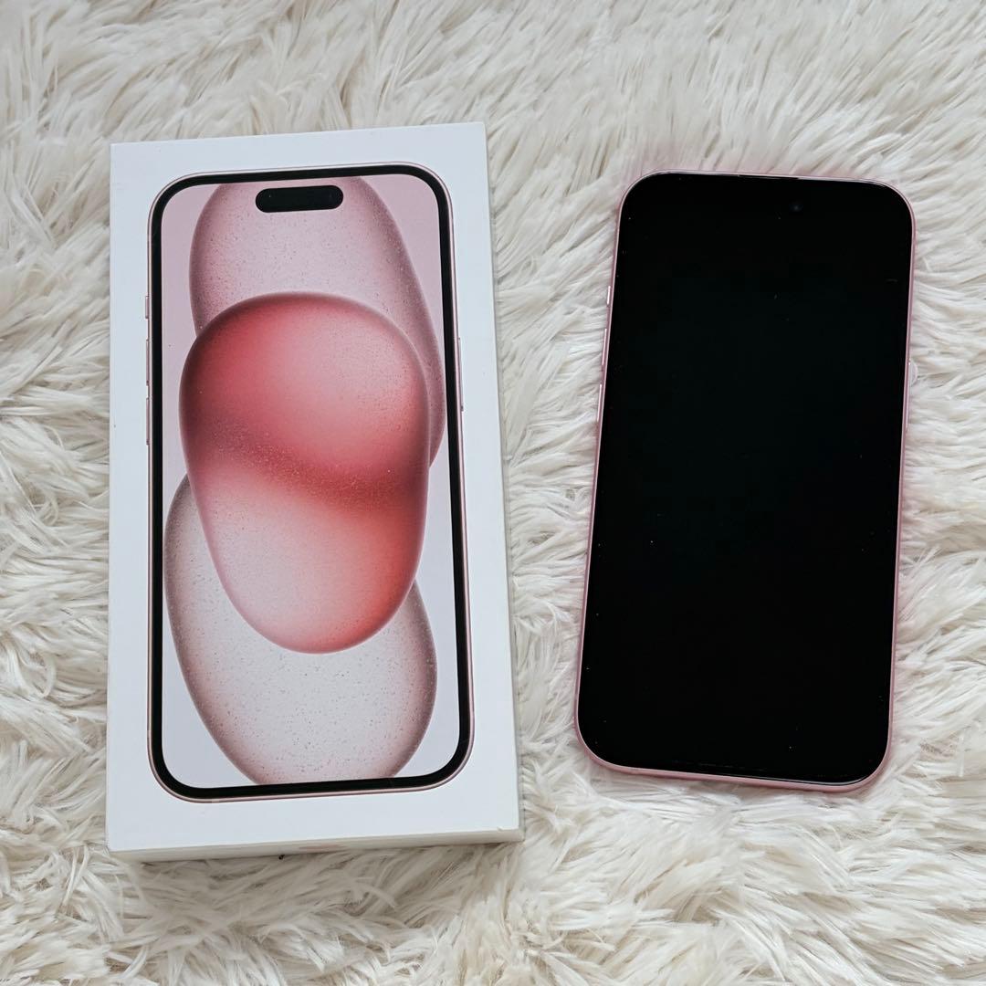 Apple iPhone 15 ピンク 本体 512GB フィルム付き