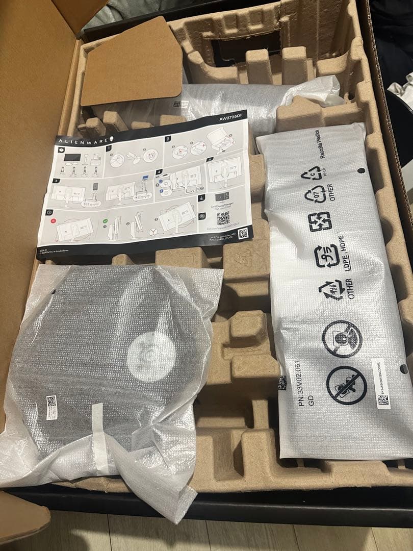 【美品】ALIENWARE AW2725DF 27インチ 【メーカー保証あり】