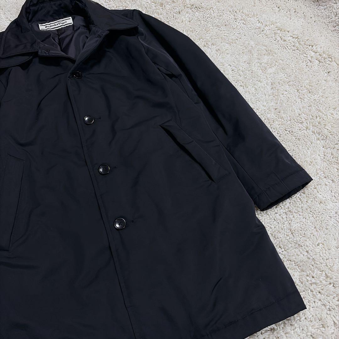 極美品✨オニツカタイガー 中綿コート 比翼 ナイロン THERMOLIFE 黒