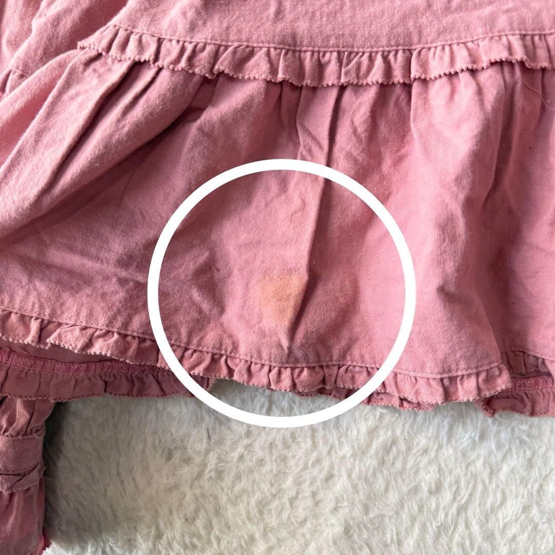 ピンクハウス ピコフリル ピンタック ブラウス りぼん ガーリー 綿 洗える