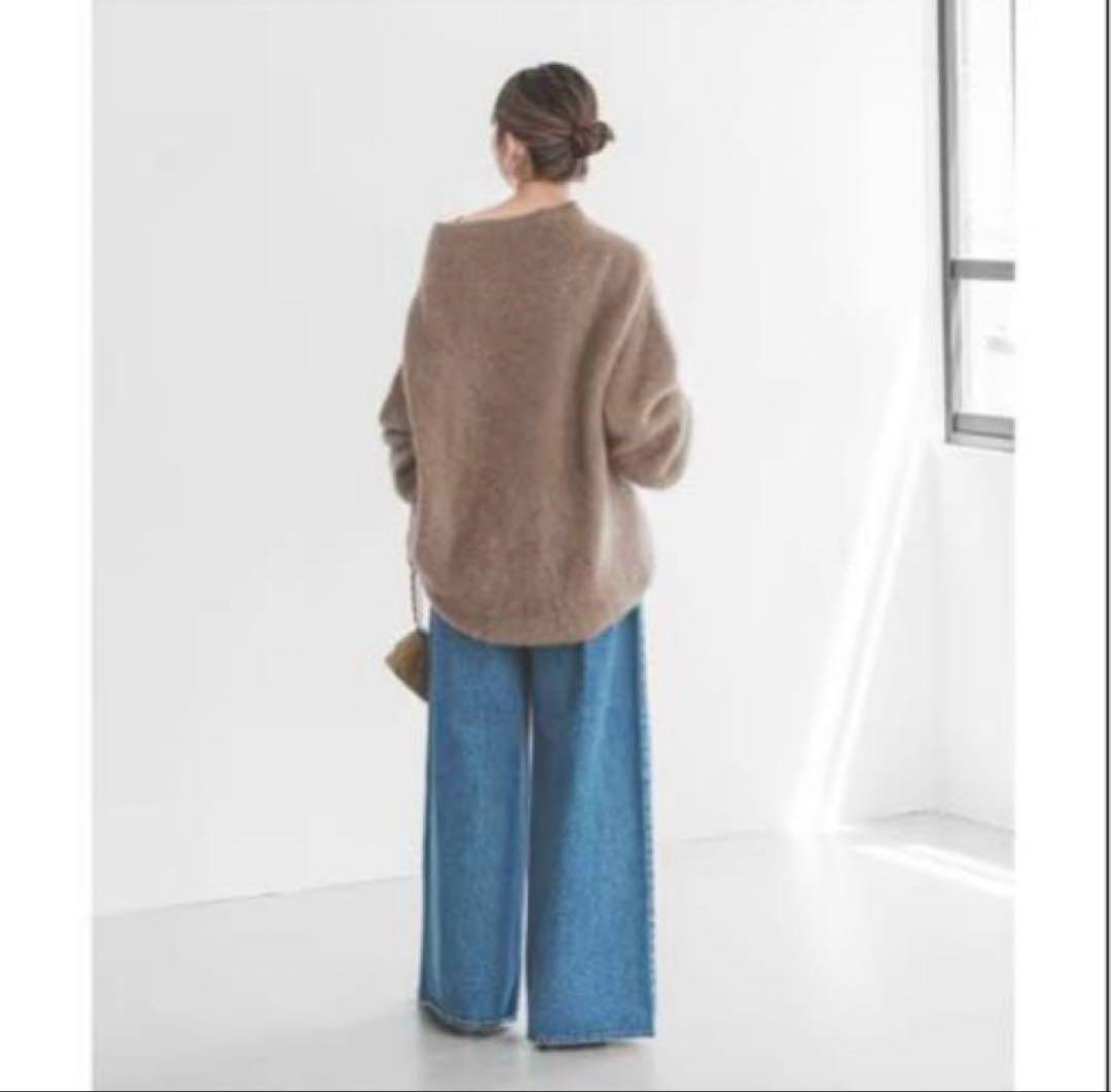 ノーブル　定価3万　ファーニットオフショルプルオーバー