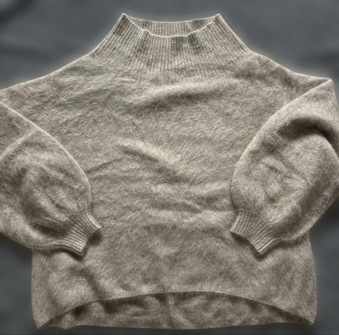 ノーブル　定価3万　ファーニットオフショルプルオーバー