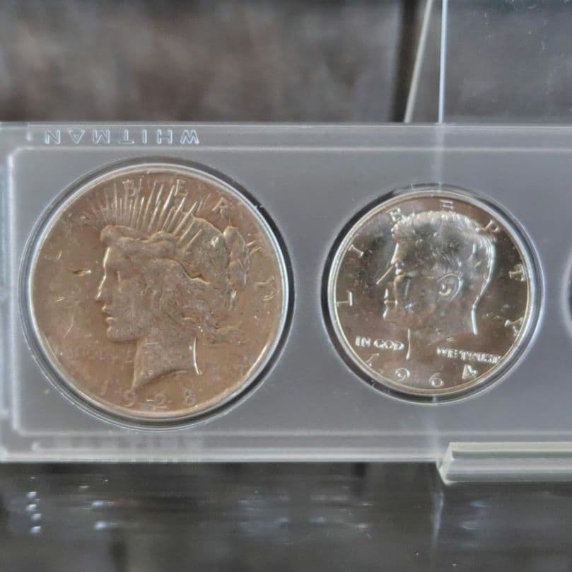 アメリカ6種 旧硬貨 ケース付