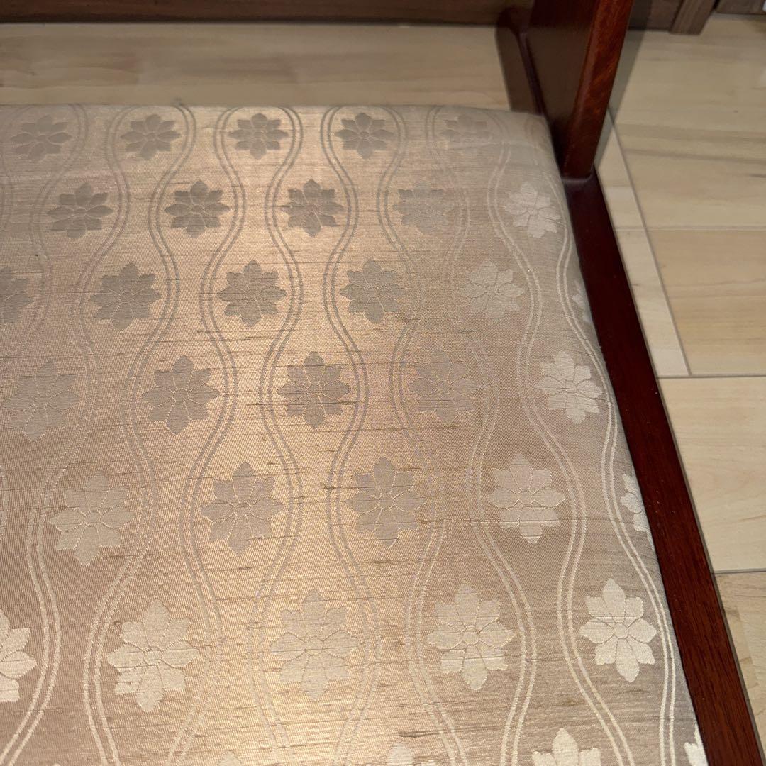 カリモク 背もたれ付き　座椅子 ベージュ　二脚セット　希少