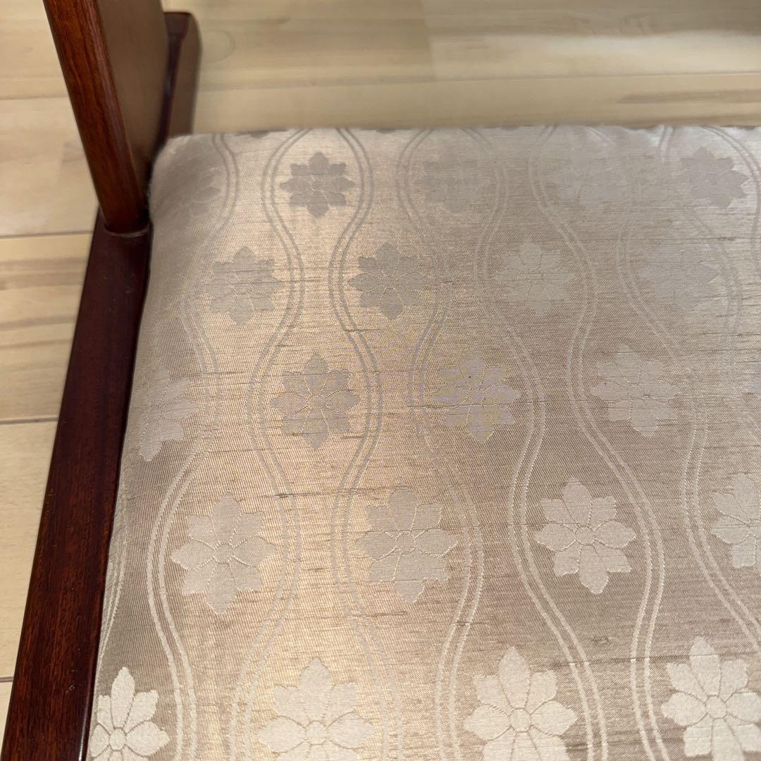 カリモク 背もたれ付き　座椅子 ベージュ　二脚セット　希少