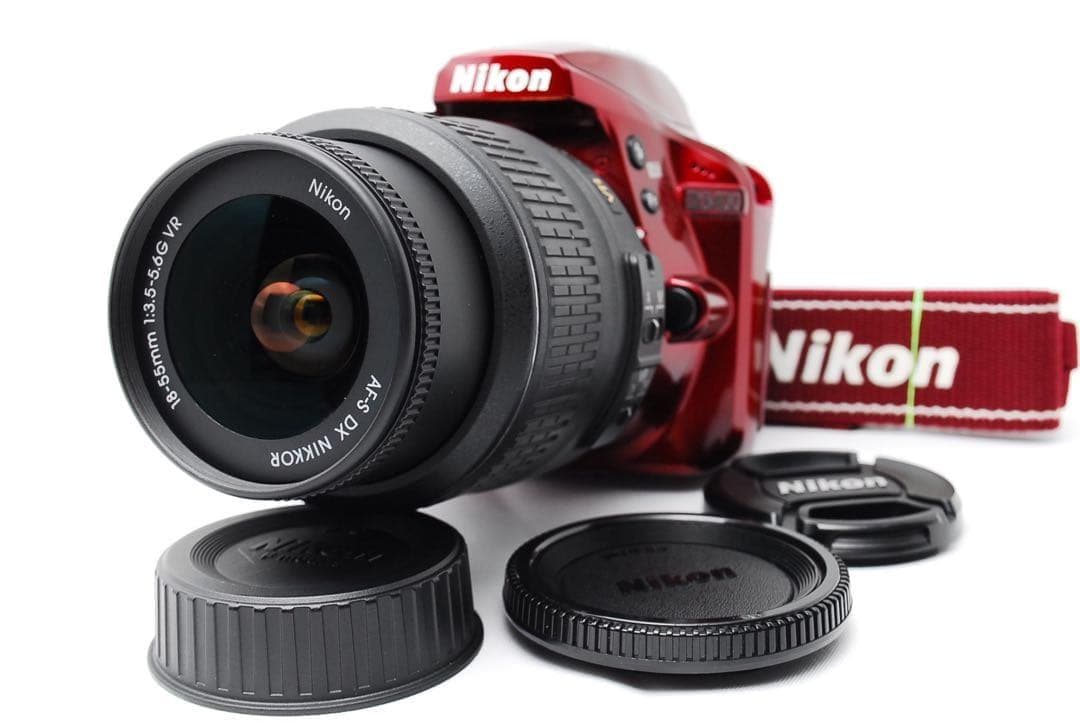 Nikon D3400赤★スマホ転送対応◎初心者に嬉しいBluetoothモデル
