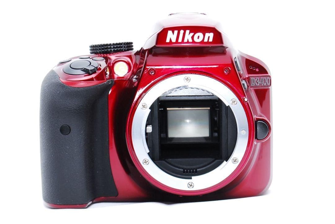 Nikon D3400赤★スマホ転送対応◎初心者に嬉しいBluetoothモデル