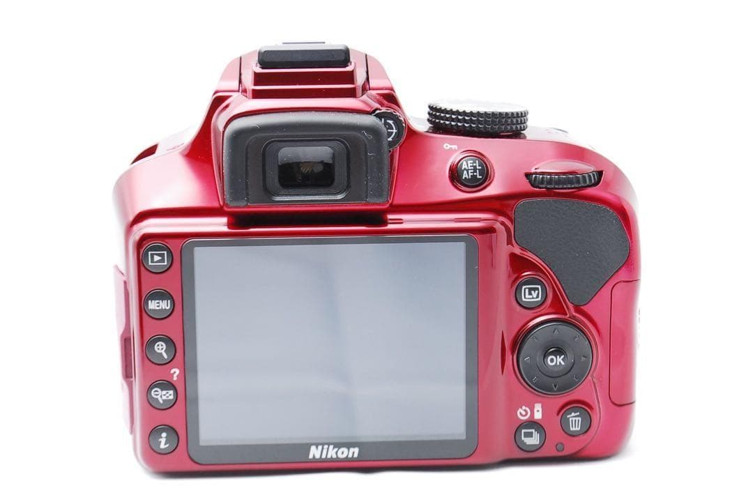 Nikon D3400赤★スマホ転送対応◎初心者に嬉しいBluetoothモデル
