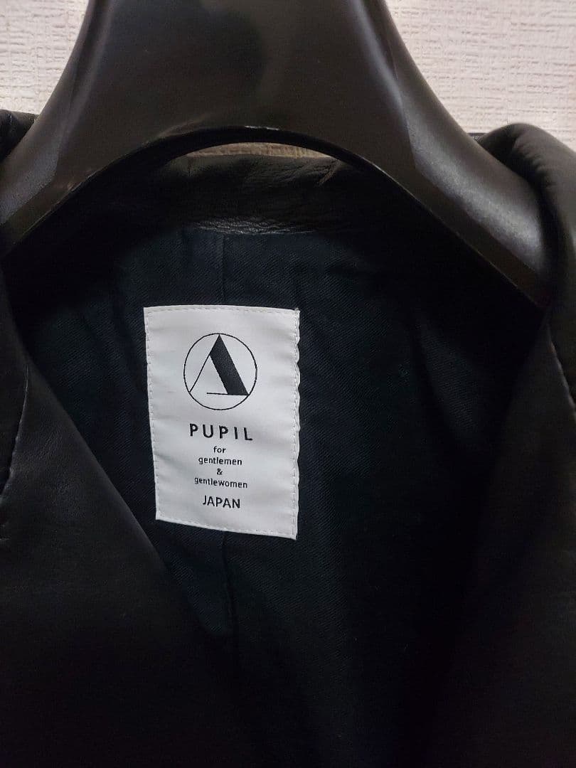 美品!！A PUPIL ラムレザーライダースジャケット