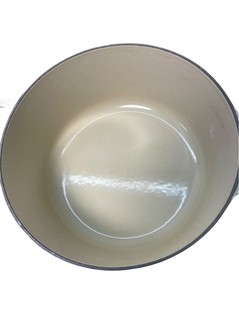 LE CREUSET ルクルーゼ ココットロンド 22cm ホワイト 両手鍋
