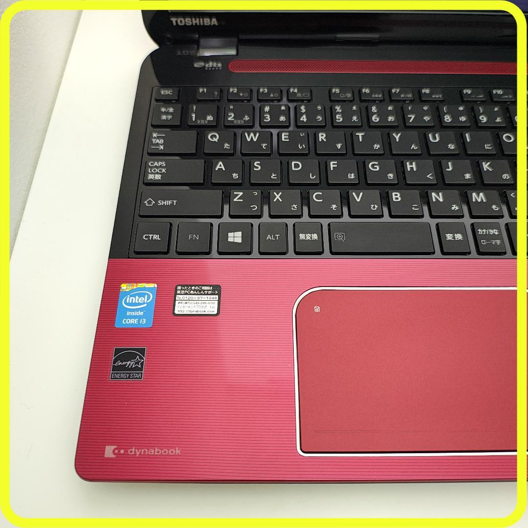 美品　赤　新品SSD256GB⭐️windows11　ノートパソコン　779