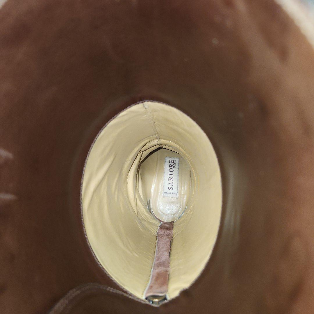 SARTOREサルトル ロングブーツ ジョッキーダークブラウン 351/2 箱付