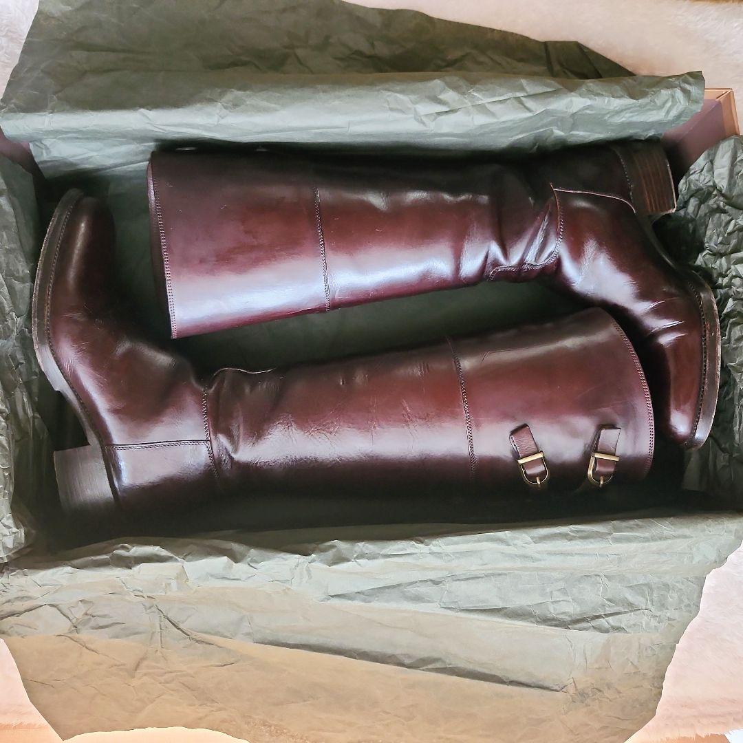 SARTOREサルトル ロングブーツ ジョッキーダークブラウン 351/2 箱付