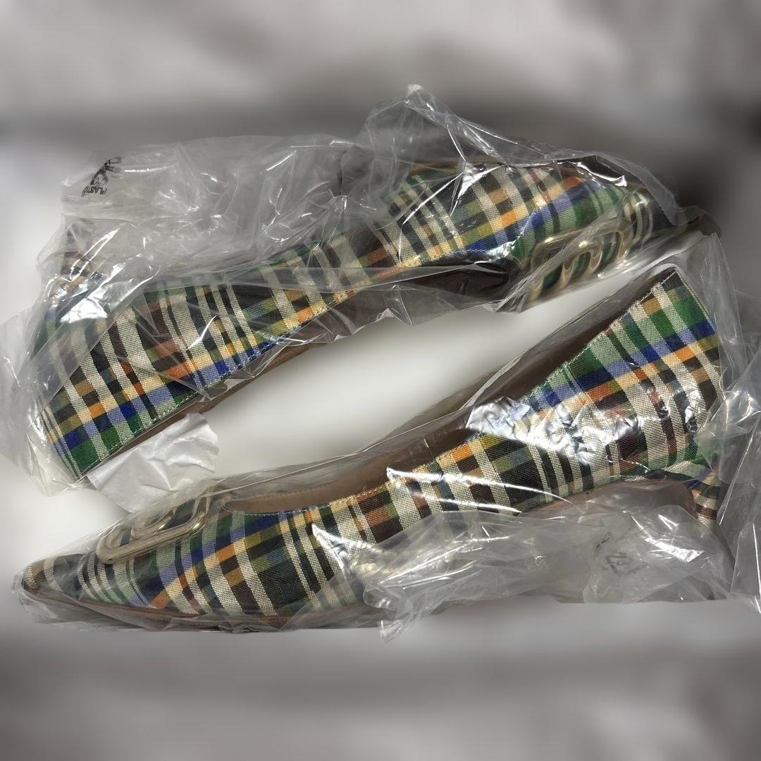 PELLICO チェック柄 ハイヒール　37サイズ