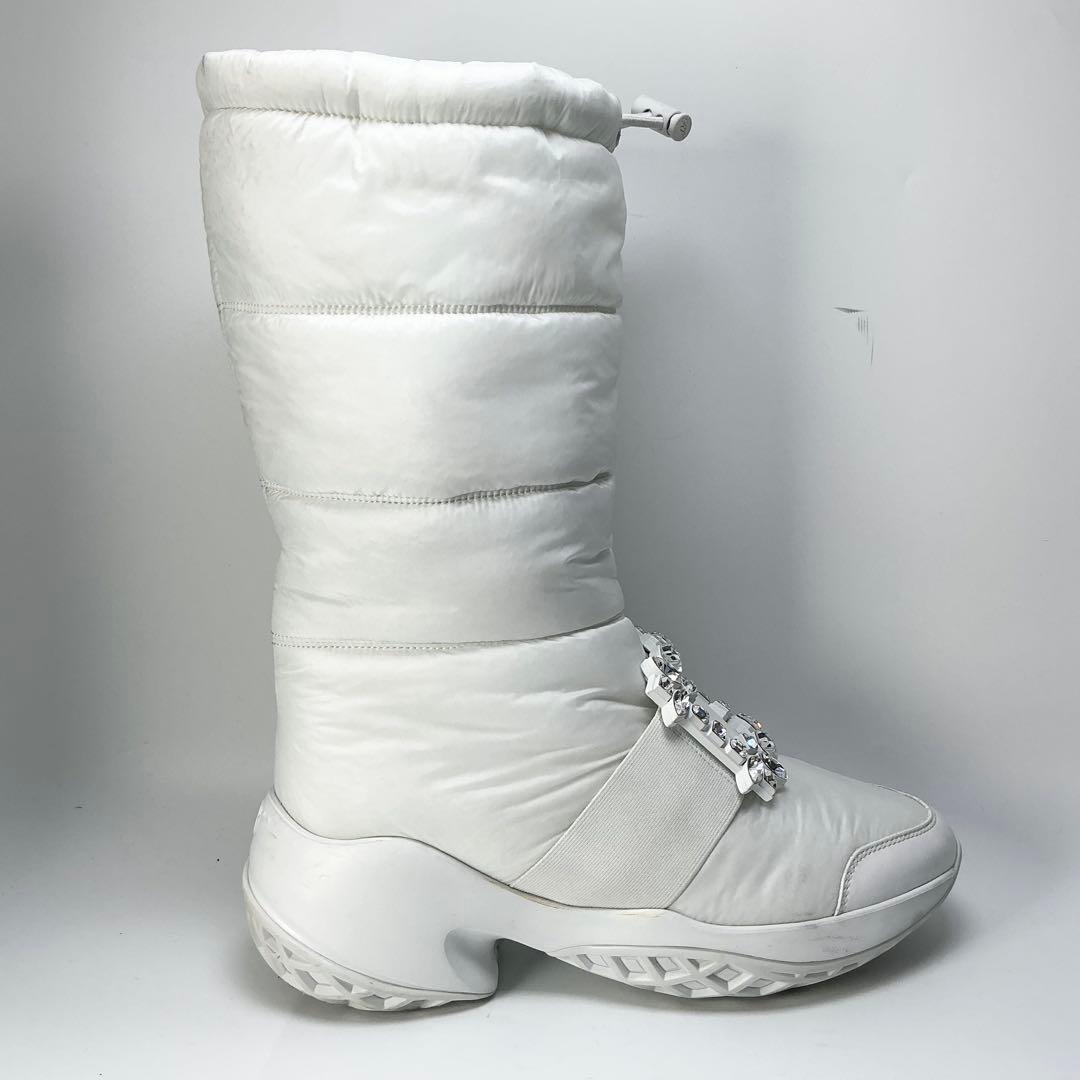 ROGER VIVIER　ヴィヴ ラン スノーブーツ　ロングブーツ　ビジュー