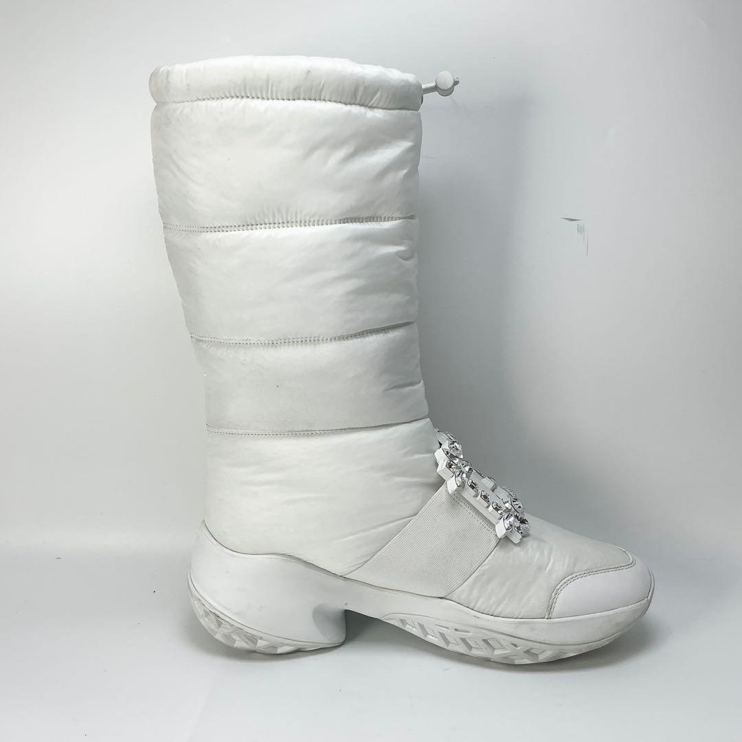 ROGER VIVIER　ヴィヴ ラン スノーブーツ　ロングブーツ　ビジュー