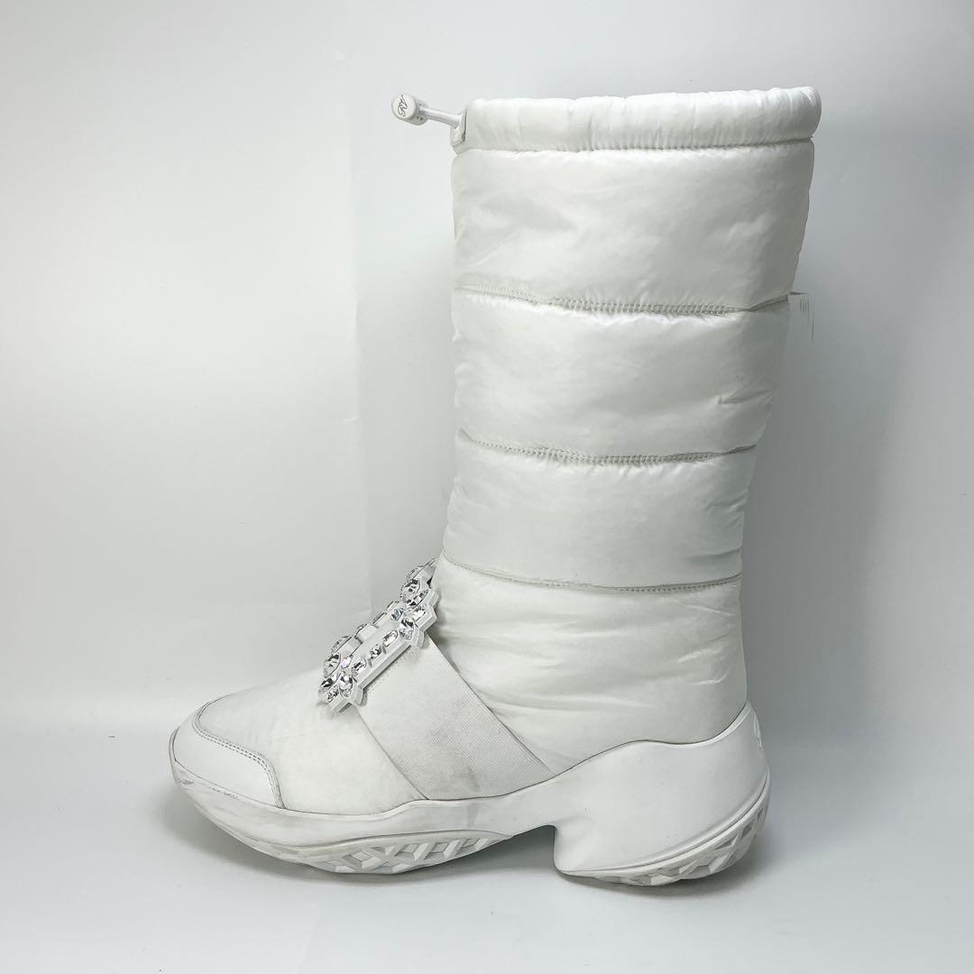 ROGER VIVIER　ヴィヴ ラン スノーブーツ　ロングブーツ　ビジュー