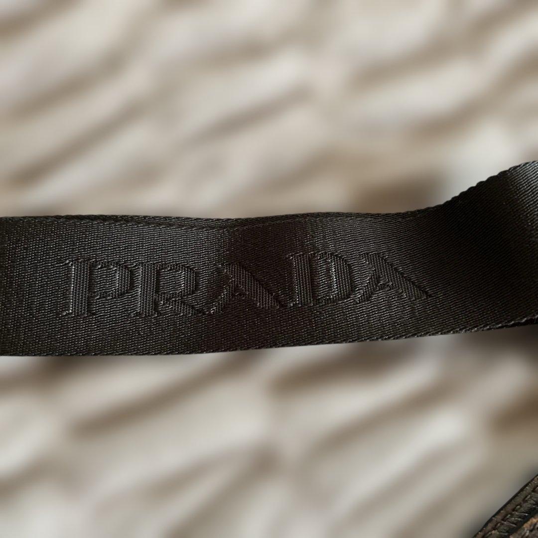 お値下げPRADA ブラウン レザー サコッシュ 袋付き