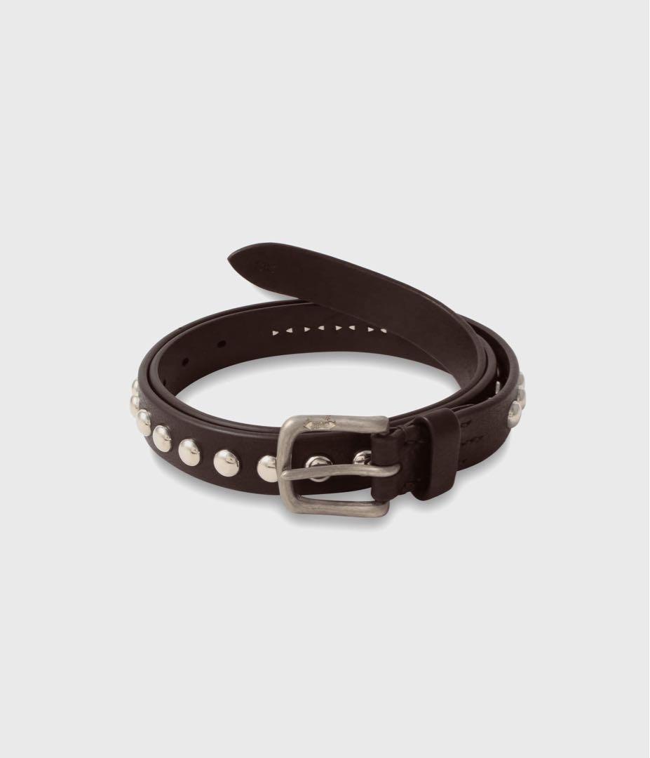 美品 J&M Davidson DOME RIVETS NARROW BELT