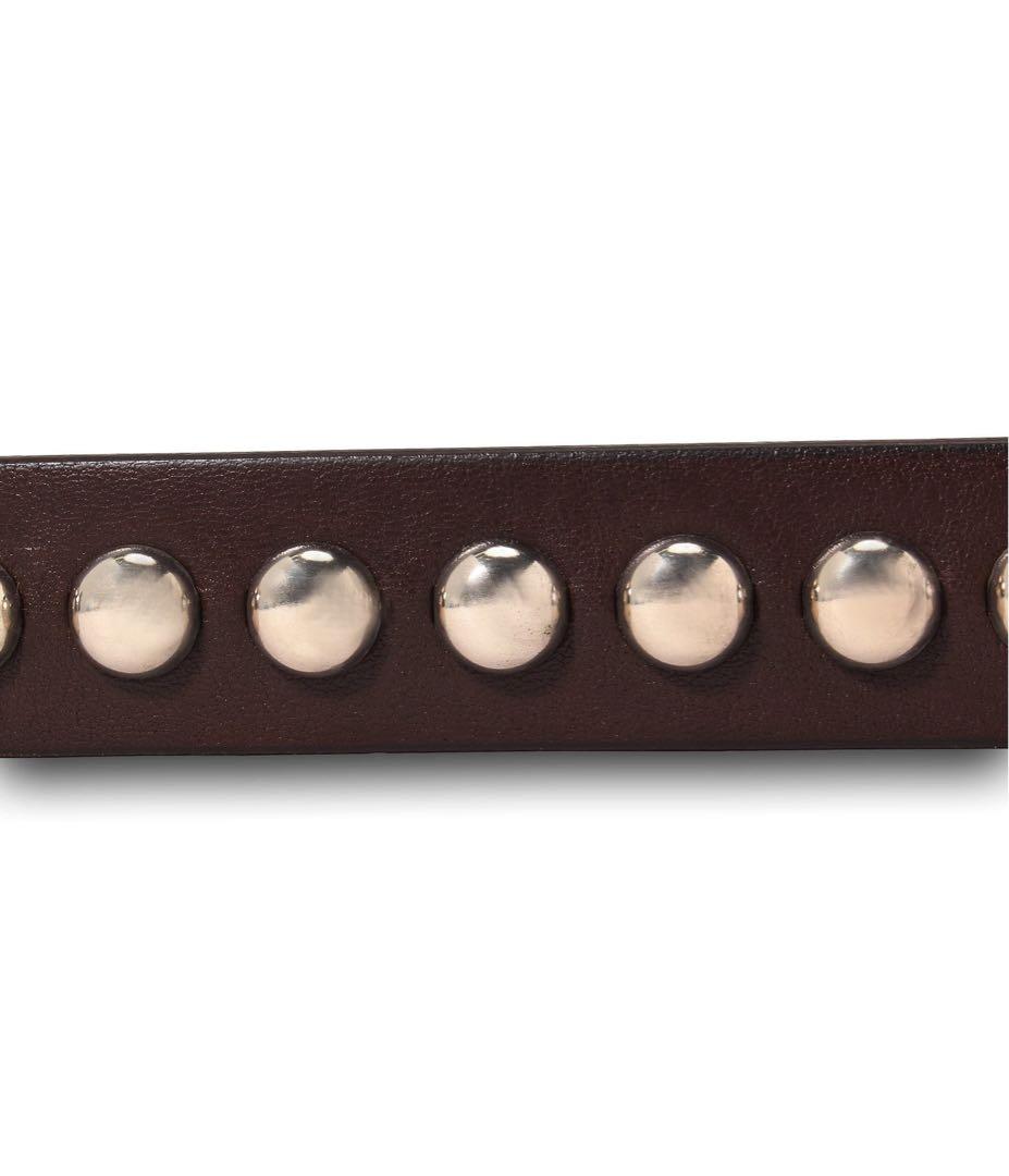 美品 J&M Davidson DOME RIVETS NARROW BELT