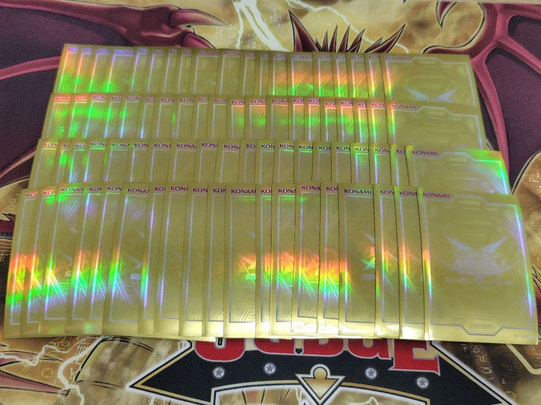 遊戯王 オベゴル オベリスクゴールド スリーブ ゴールド 80枚セット